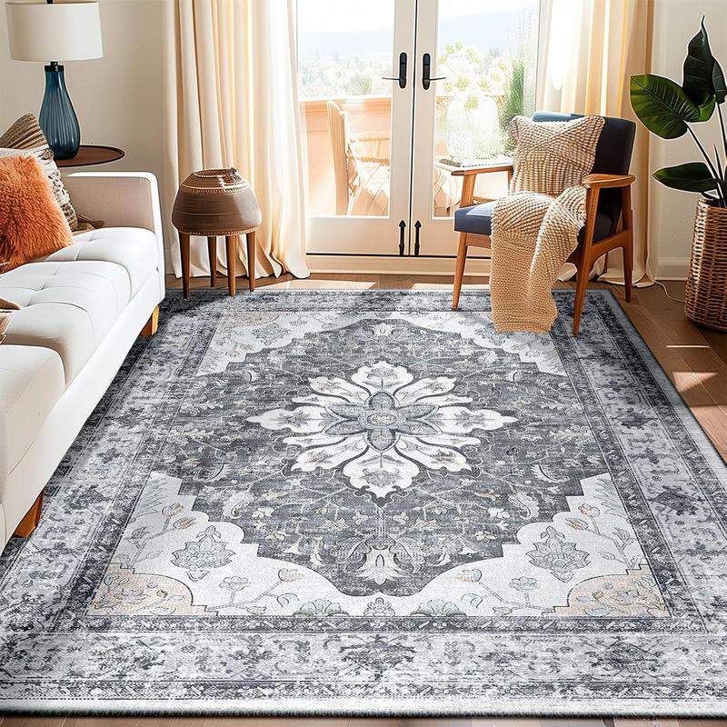 Vintage Moroccan long rug, washable